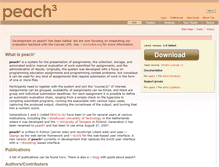 Tablet Screenshot of peach3.nl